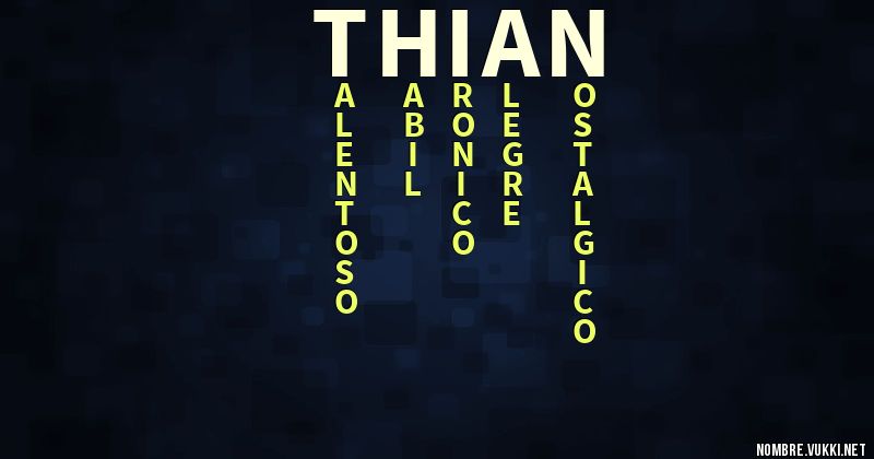 Acróstico thian