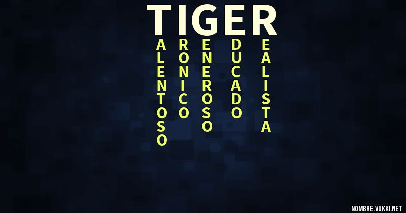 Acróstico tiger