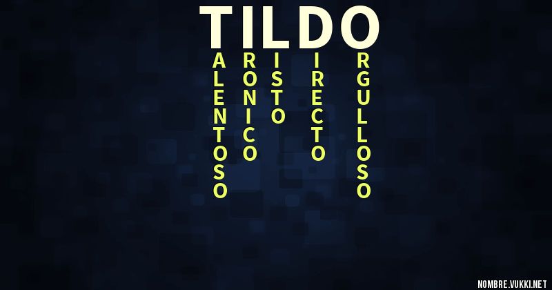 Acróstico tildo