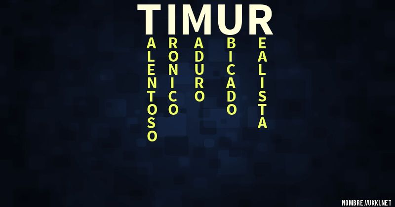 Acróstico timur