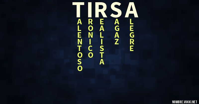 Acróstico tirsa