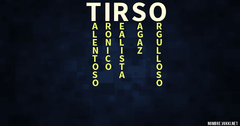 Acróstico tirso