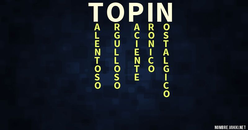 Acróstico topin