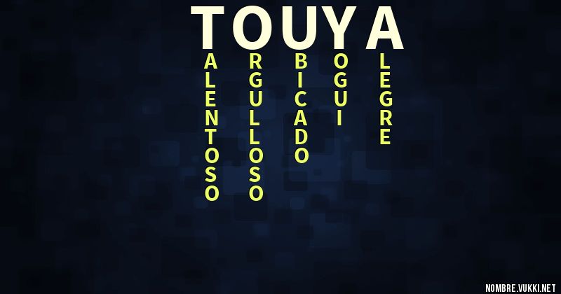 Acróstico touya