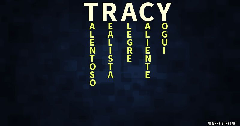 Acróstico tracy