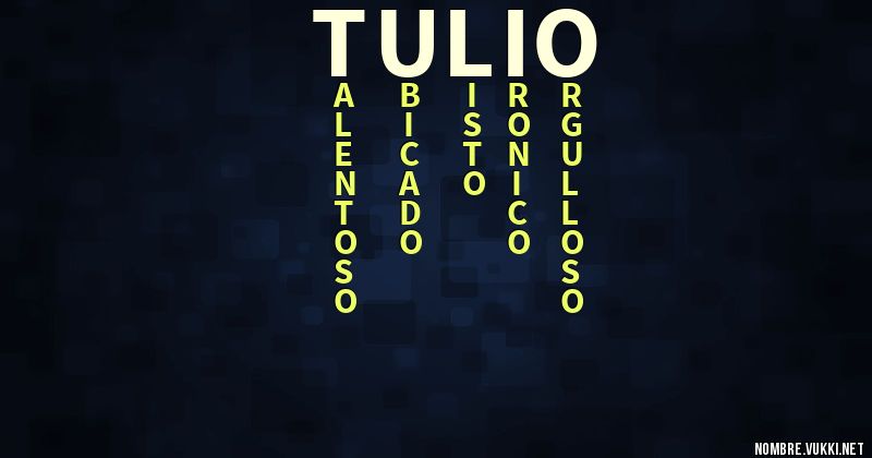 Acróstico tulio