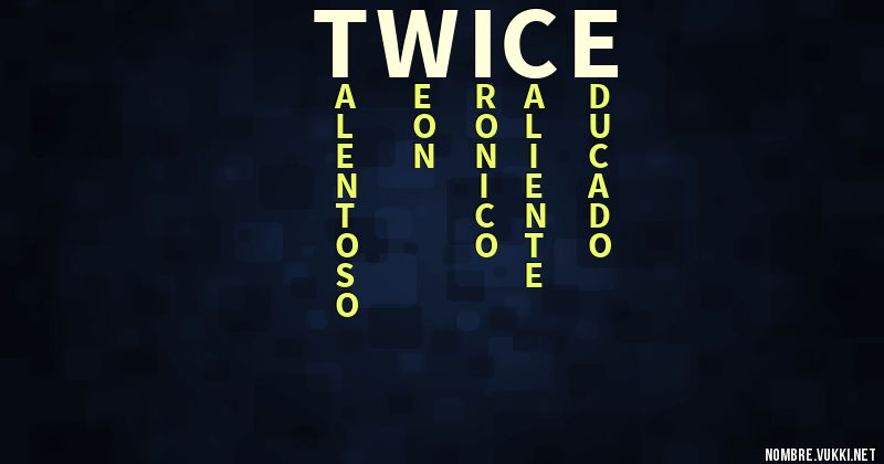 Acróstico twice