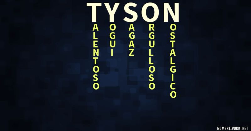 Acróstico tyson