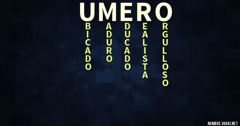 Acróstico umero