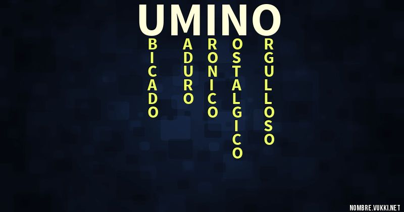 Acróstico umino