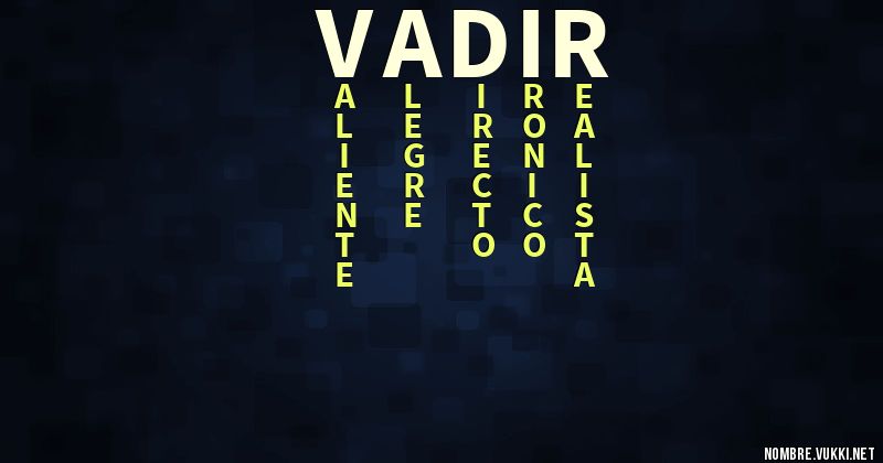 Acróstico vadir