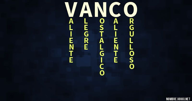 Acróstico vanco