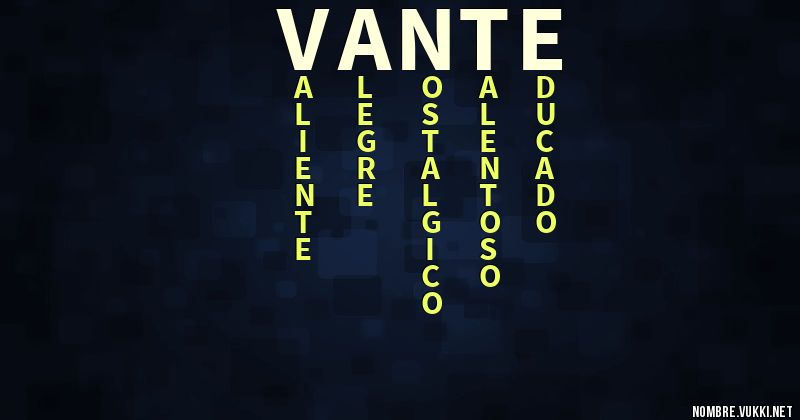 Acróstico vante