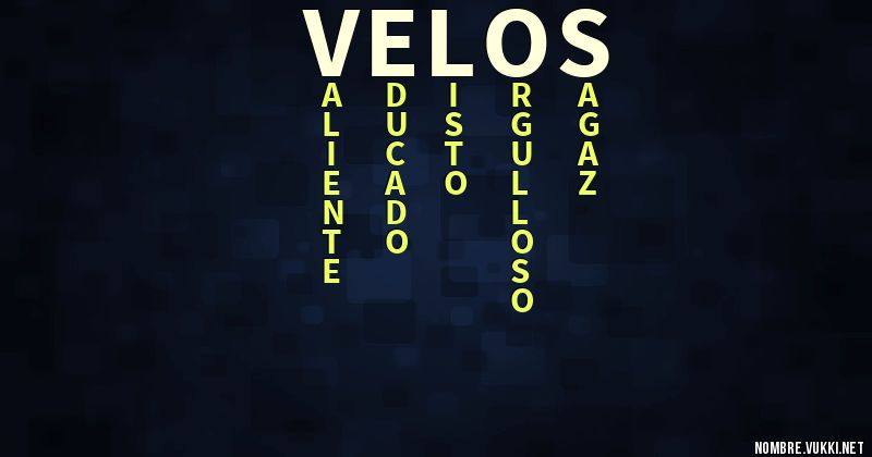 Acróstico velos