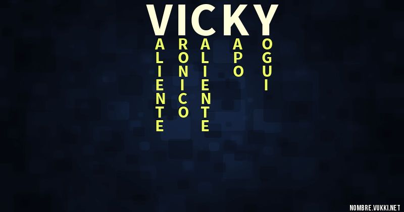 Acróstico vicky