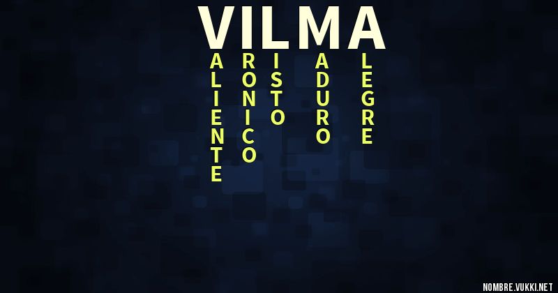 Acróstico vilma