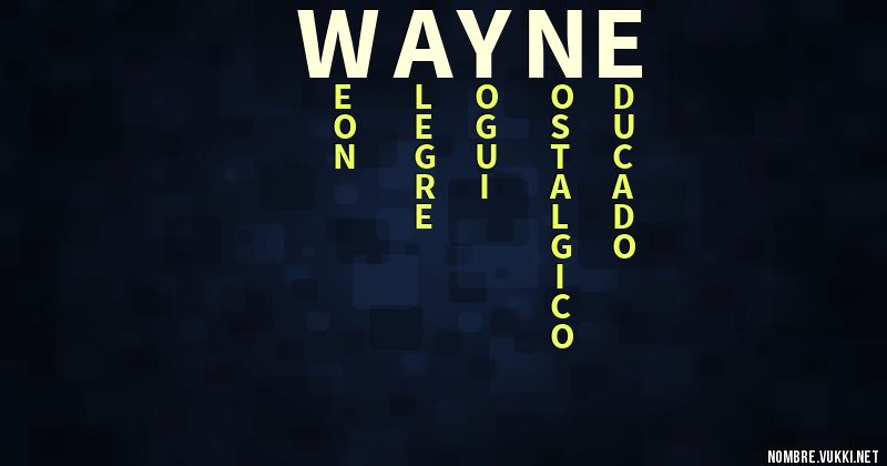 Acróstico wayne