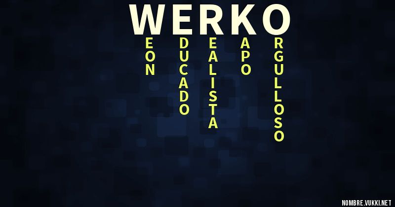 Acróstico werko