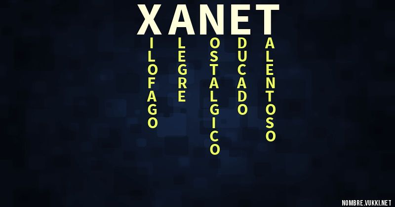 Acróstico xanet