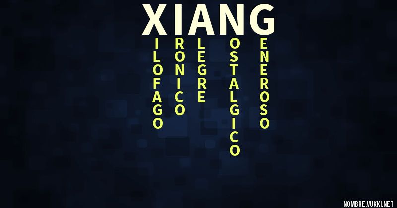 Acróstico xiang