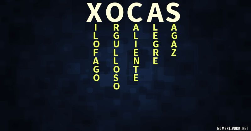 Acróstico xocas
