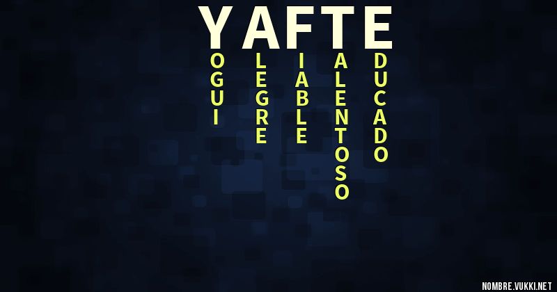 Acróstico yafte