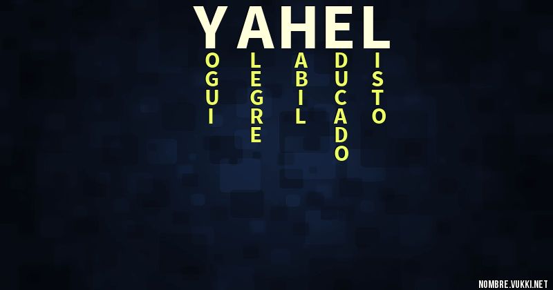 Acróstico yahel