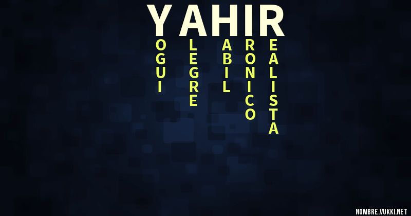 Acróstico yahir