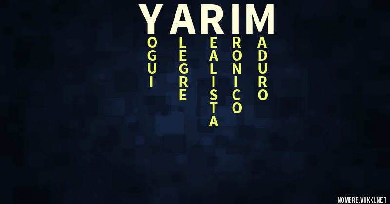 Acróstico yarim