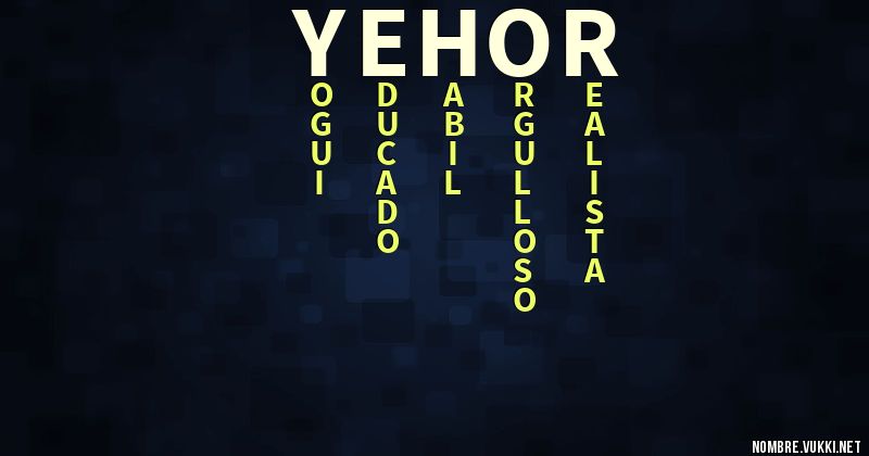 Acróstico yehor