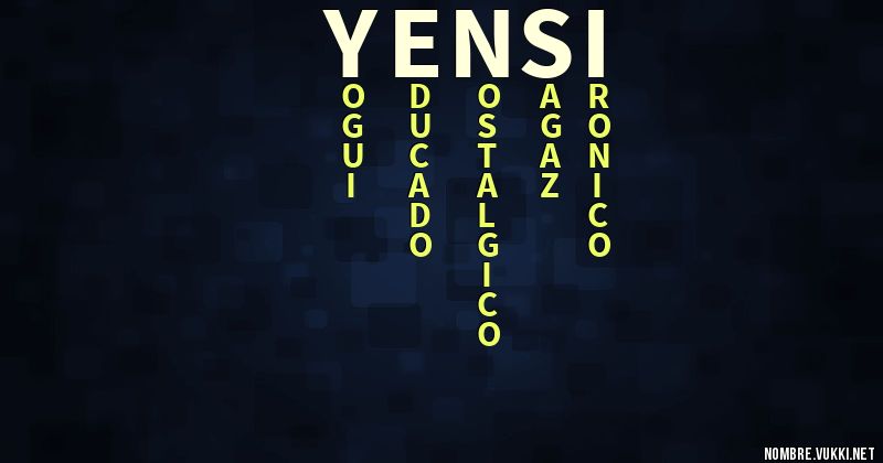 Acróstico yensi