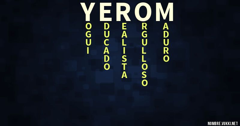 Acróstico yerom