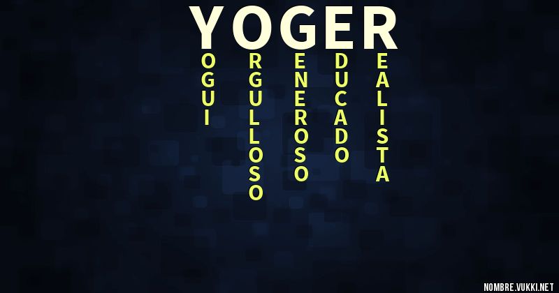 Acróstico yoger