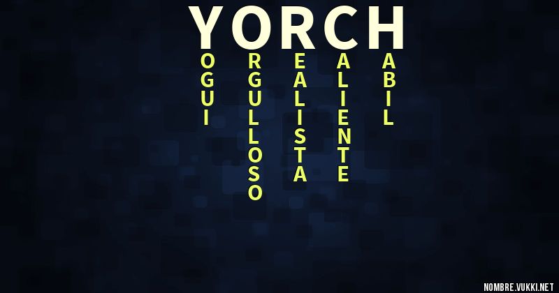 Acróstico yorch