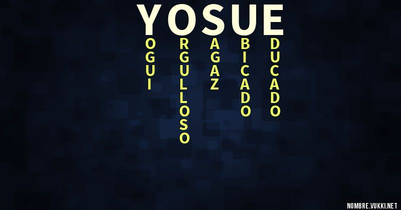 Acróstico yosue