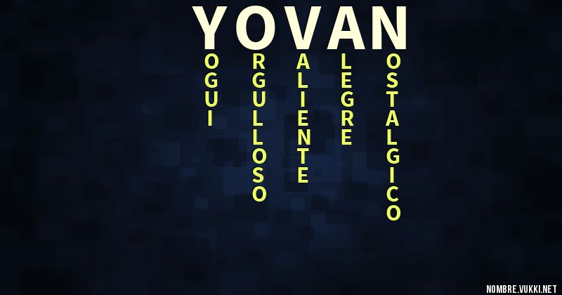 Acróstico yovan