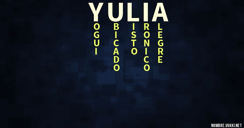Acróstico yulia