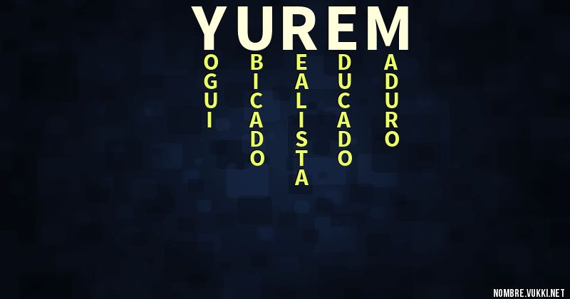 Acróstico yurem