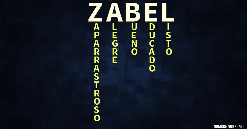 Acróstico zabel
