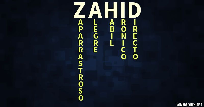 Acróstico zahid