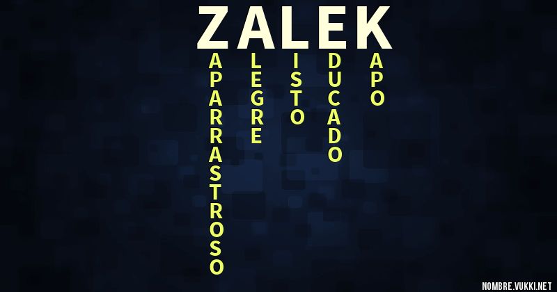 Acróstico zalek