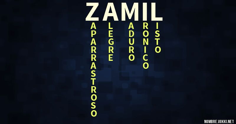 Acróstico zamil