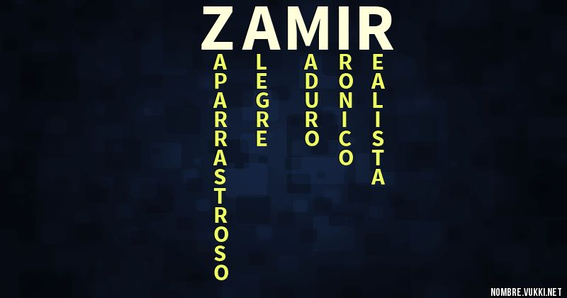 Acróstico zamir
