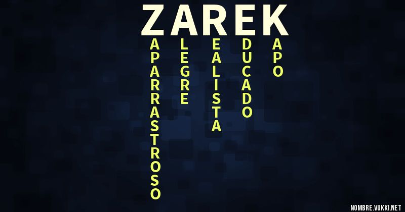 Acróstico zarek
