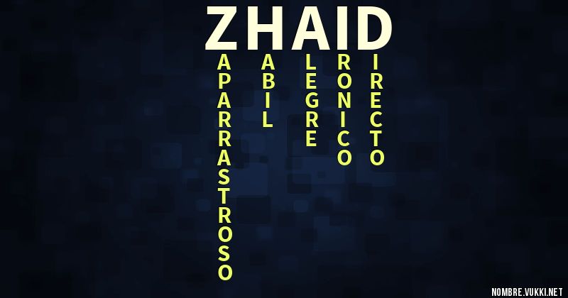 Acróstico zhaid