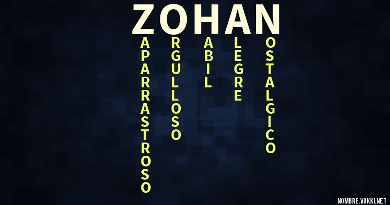 Acróstico zohan