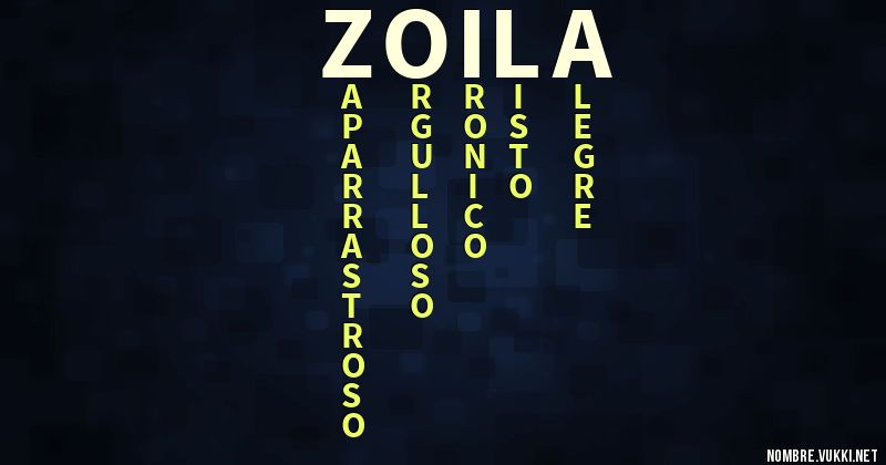 Acróstico zoila