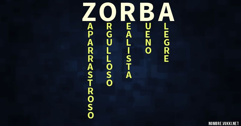 Acróstico zorba
