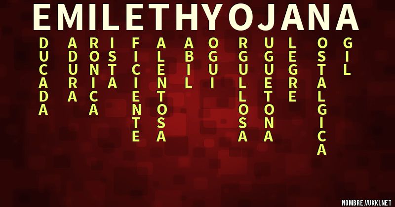 Acróstico emileth yojana