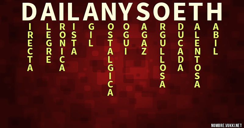 Acróstico dailany soeth